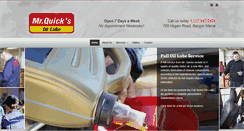 Desktop Screenshot of mrquicksoillube.com